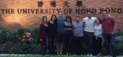 Geneve Say, Law’17 (second right) and her Queen’s Law classmates on exchange at Hong Kong University in the fall of 2016.