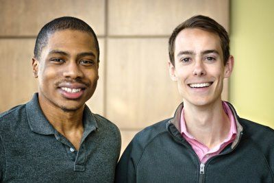 Tricolour Award winners Michael Coleman, Law’17, and Thompson Hamilton, Law’16.